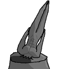 The bronze statue which works sticker #3548476