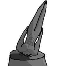 The bronze statue which works sticker #3548476