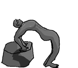 The bronze statue which works sticker #3548480