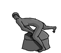 The bronze statue which works sticker #3548482