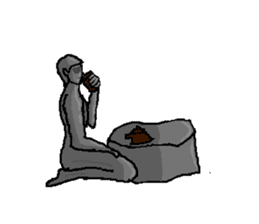 The bronze statue which works sticker #3548483