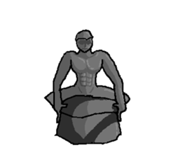 The bronze statue which works sticker #3548484