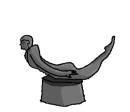 The bronze statue which works sticker #3548486