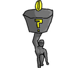 The bronze statue which works sticker #3548496