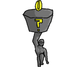 The bronze statue which works sticker #3548496