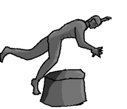 The bronze statue which works sticker #3548497