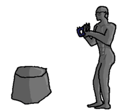 The bronze statue which works sticker #3548501