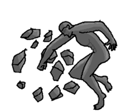 The bronze statue which works sticker #3548502