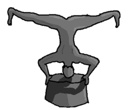 The bronze statue which works sticker #3548506