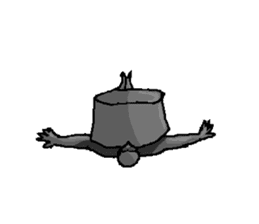 The bronze statue which works sticker #3548507