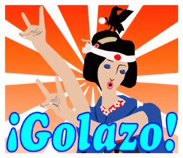 Supporter Katsuyo san  blue version sticker #3549476