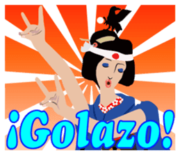 Supporter Katsuyo san blue version sticker #3549476