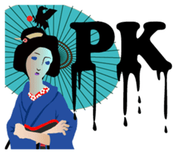 Supporter Katsuyo san blue version sticker #3549498