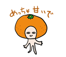 Friendly oranges Alien sticker #3549954