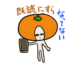 Friendly oranges Alien sticker #3549963