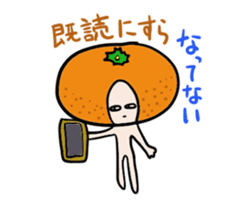 Friendly oranges Alien sticker #3549963
