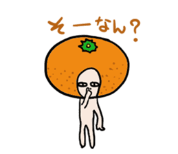 Friendly oranges Alien sticker #3549973