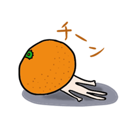 Friendly oranges Alien sticker #3549981