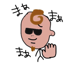 sunglasses stick boy sticker #3550286