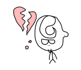 sunglasses stick boy sticker #3550305