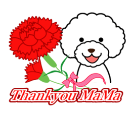 Seasonal toy poodle sticker #3551041