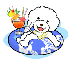 Seasonal toy poodle sticker #3551052
