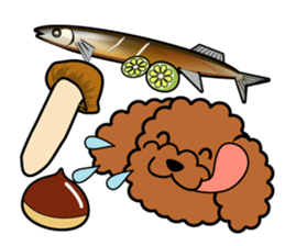 Seasonal toy poodle sticker #3551062