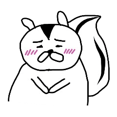 squirrel lovely sticker