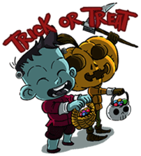Halloween Kids: Frankie & Friends sticker #3551715