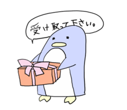 Speech balloon Penguin sticker #3552008