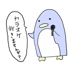 Speech balloon Penguin sticker #3552021