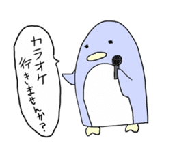 Speech balloon Penguin sticker #3552021