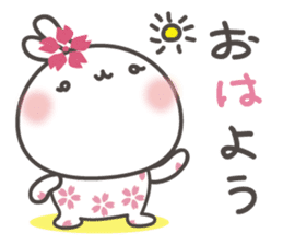 sakura the rabbit japanese sticker #3552314