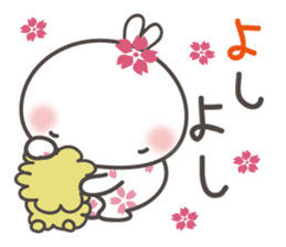 sakura the rabbit japanese sticker #3552346
