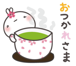sakura the rabbit japanese sticker #3552347