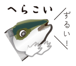 Yellowtail of the Sanuki dialect sticker #3552355