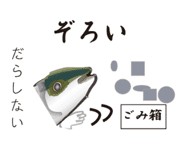 Yellowtail of the Sanuki dialect sticker #3552361