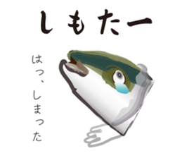 Yellowtail of the Sanuki dialect sticker #3552372