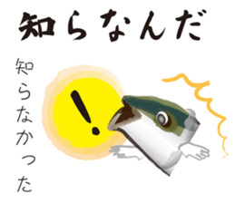 Yellowtail of the Sanuki dialect sticker #3552389