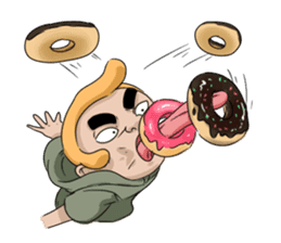 I love food(funny,comic face friend) sticker #3553878