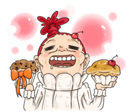 I love food(funny,comic face friend) sticker #3553879