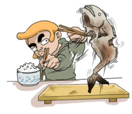 I love food(funny,comic face friend) sticker #3553884