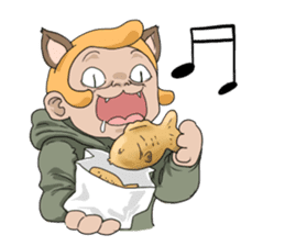 I love food(funny,comic face friend) sticker #3553889