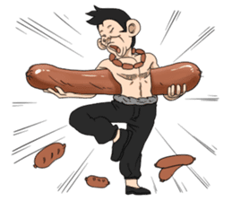 I love food(funny,comic face friend) sticker #3553892