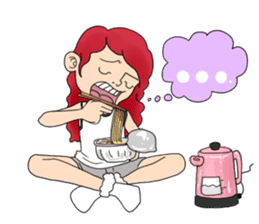 I love food(funny,comic face friend) sticker #3553897