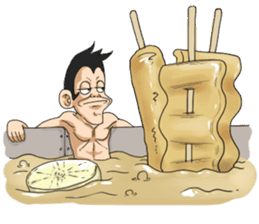 I love food(funny,comic face friend) sticker #3553901