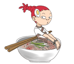 I love food(funny,comic face friend) sticker #3553905