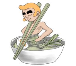 I love food(funny,comic face friend) sticker #3553906