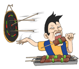 I love food(funny,comic face friend) sticker #3553907