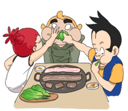 I love food(funny,comic face friend) sticker #3553908